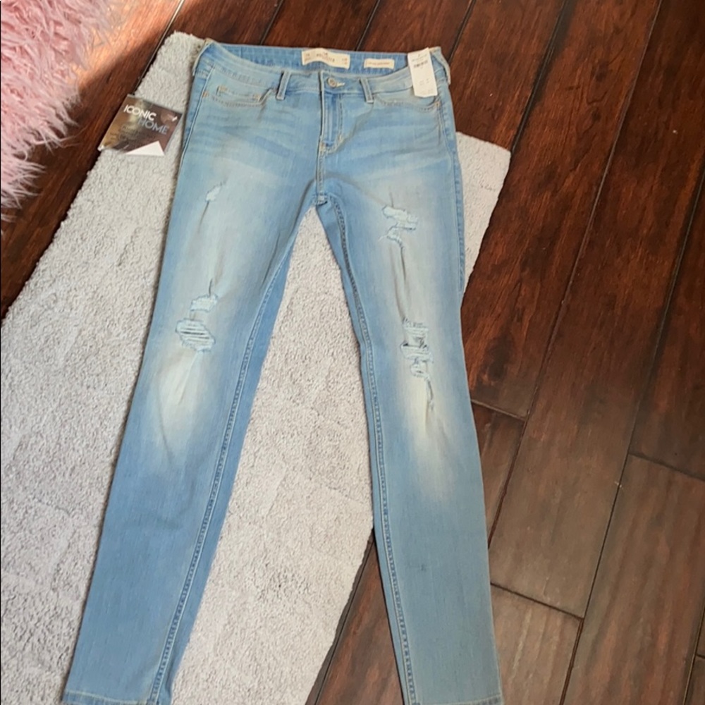 Jeans with small rips